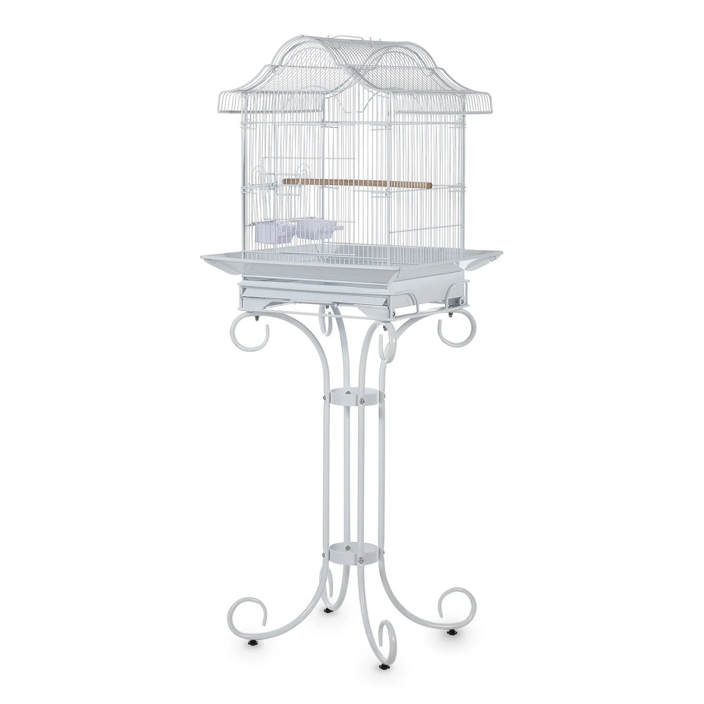 58" Heavy Duty Wrought Iron Bird Cage with Stand