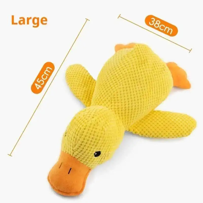 Bite Resistant, Squeaky Plush Duck Toy