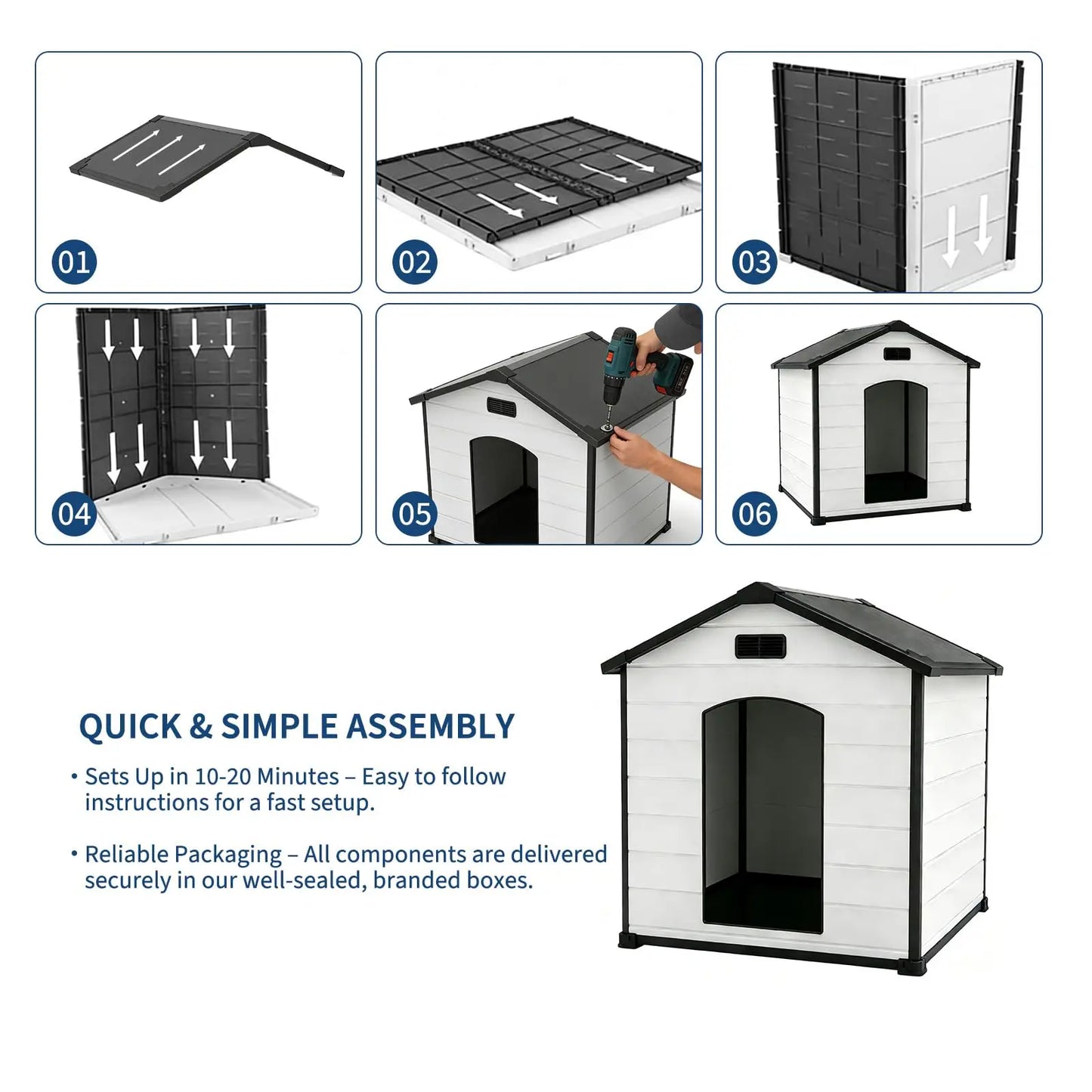 Waterproof, Insulated Outdoor Dog House