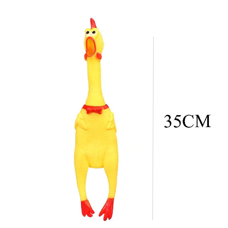 Squeaky Screaming Chicken Toy