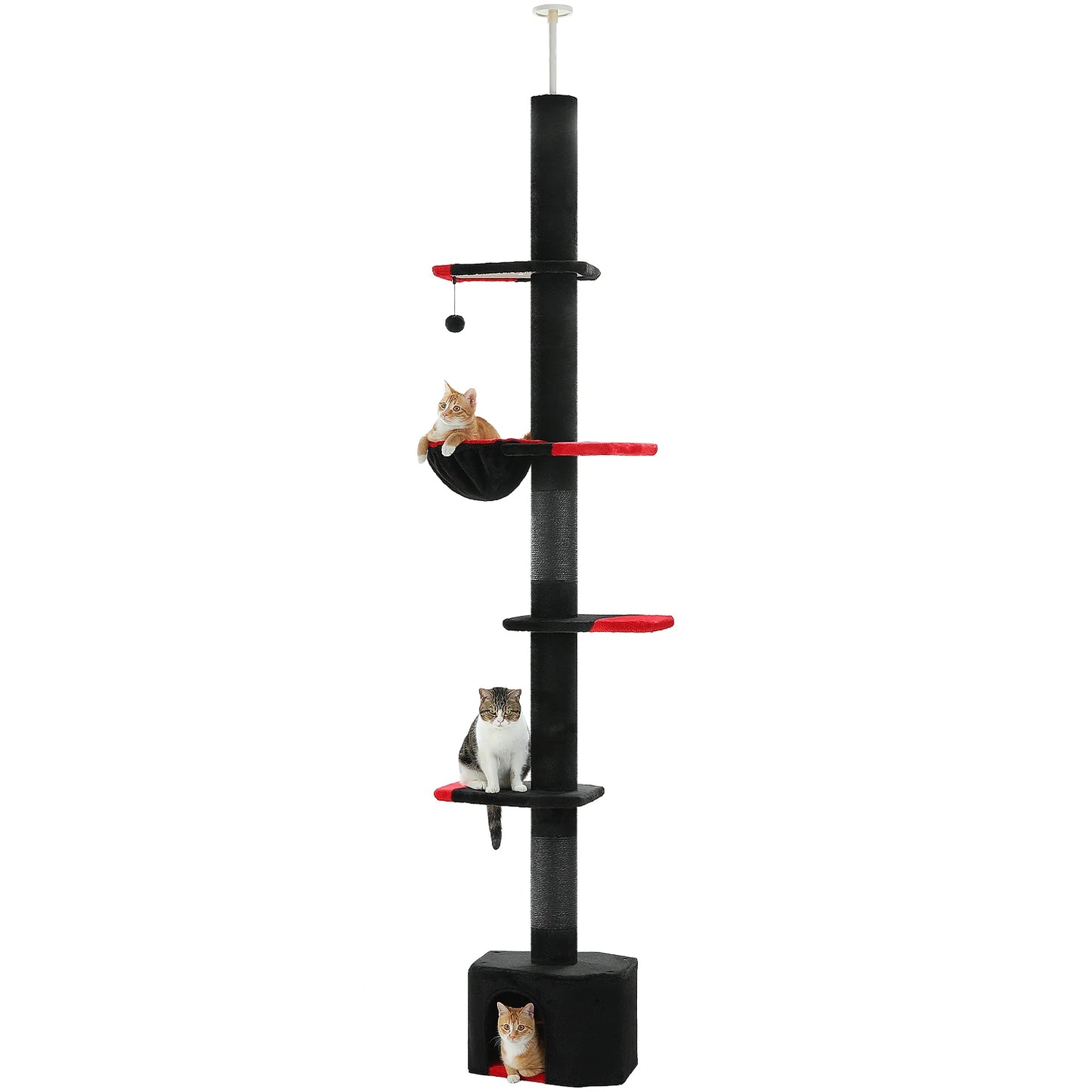 Adjustable Height Indoor Tree w/Scratching Post