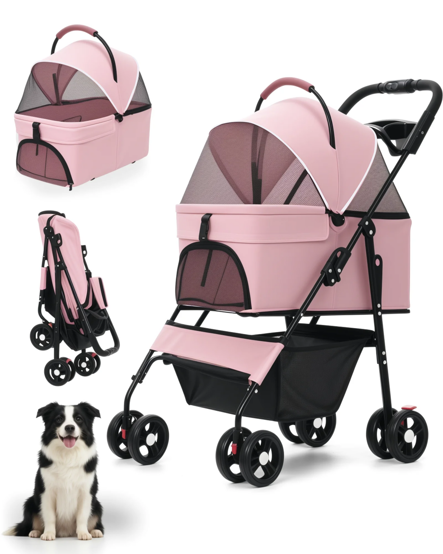 Lightweight Pet Stroller for Small Dogs