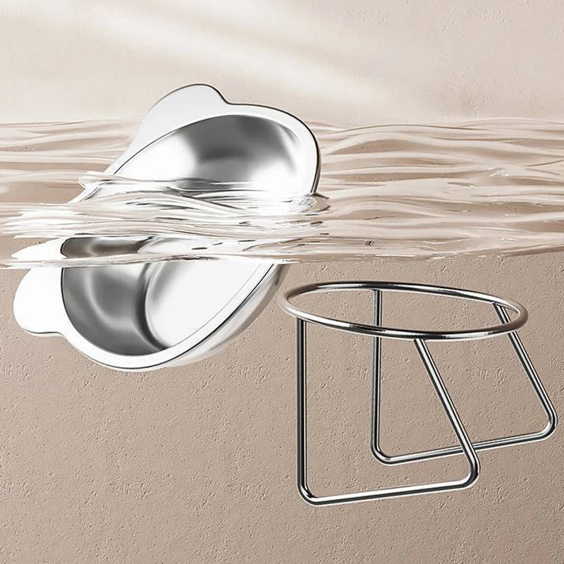 Tilted Stainless Steel Cat Bowl