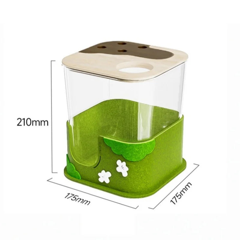 Hamster Digging Box, Small Forest Felt Hideout Toy