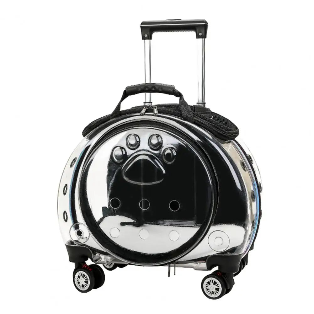Clear Ventilation Pet Trolley Case