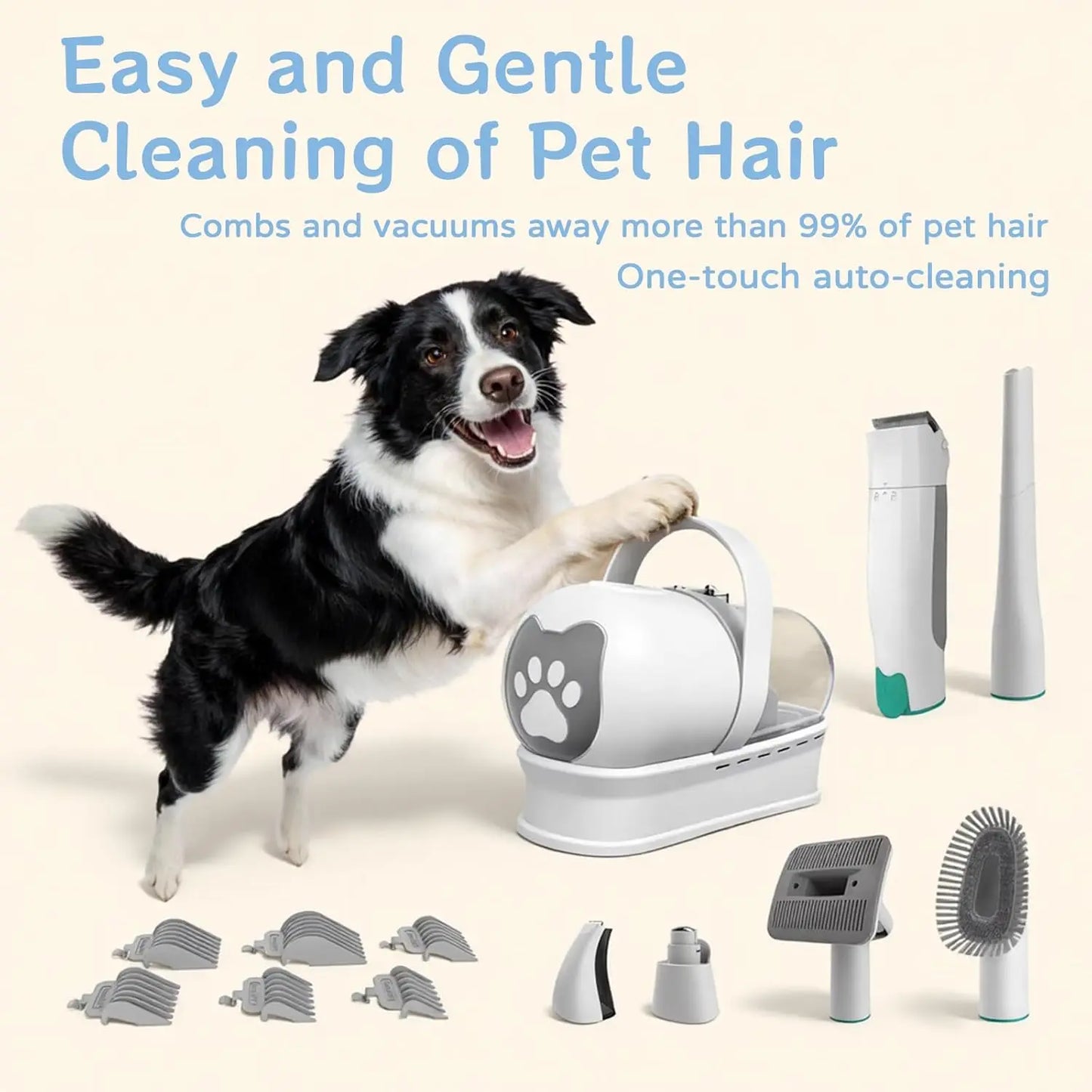 7 in 1 Vacuum Brush for Shedding