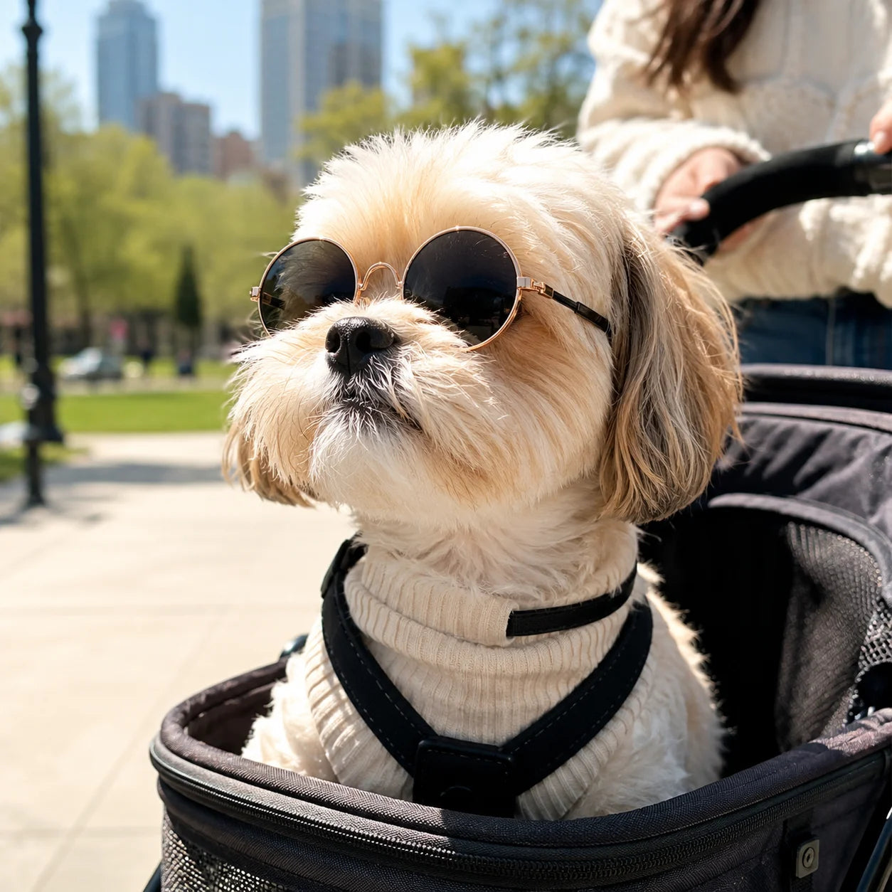 Lightweight Retro Round Pet Sunglasses