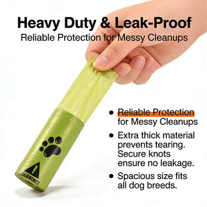 Eco-Friendly Leak-Proof Dog Poop Bags