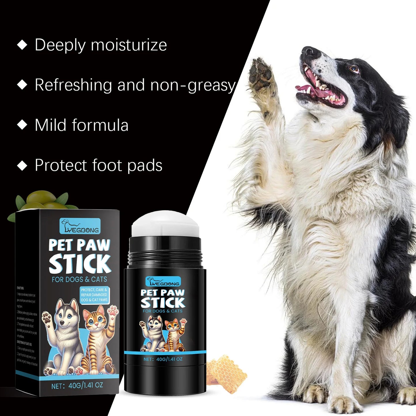 40g Paw Roller Cream, Anti-Cracking