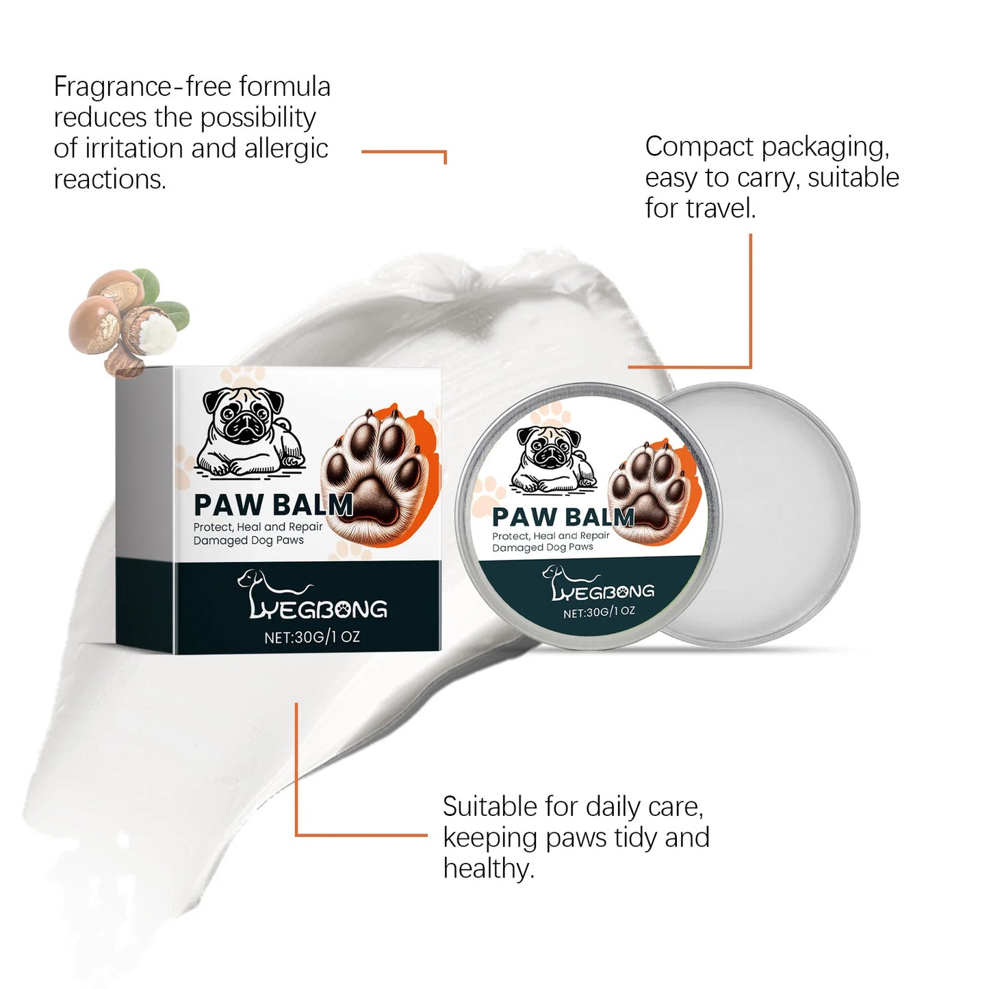 30g Paw Care Balm Moisturizer Repair
