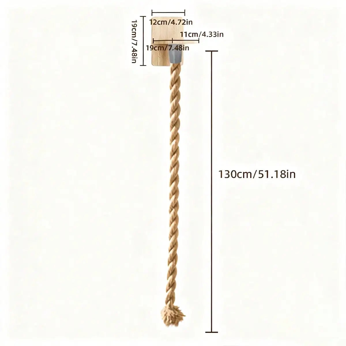 Scratching Post Tree w/Climbing Rope, Large Ladder & Resting Platform