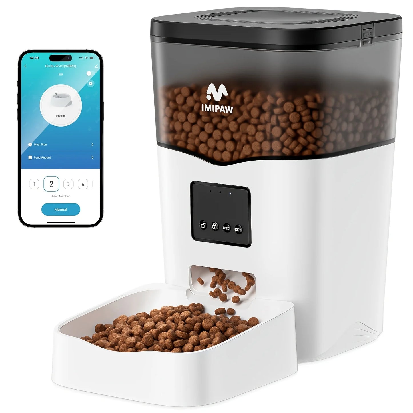 Automatic Pet Food Dispenser with App Control