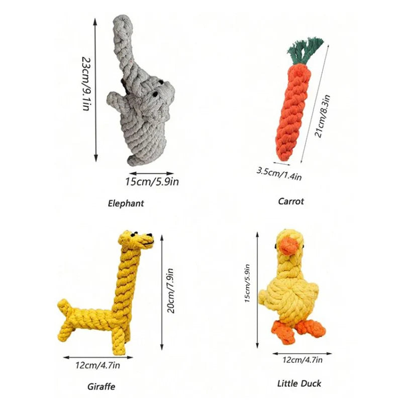 Rope Knot Grinding Hand-Woven Animal