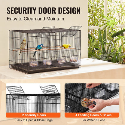 30In Bird Cage. Stackable Divided