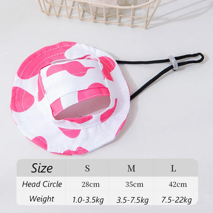 Summer Sunscreen Hat Suitable for Cats, Small-Med Dogs