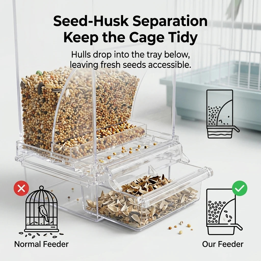 No Mess Automatic Bird Feeder