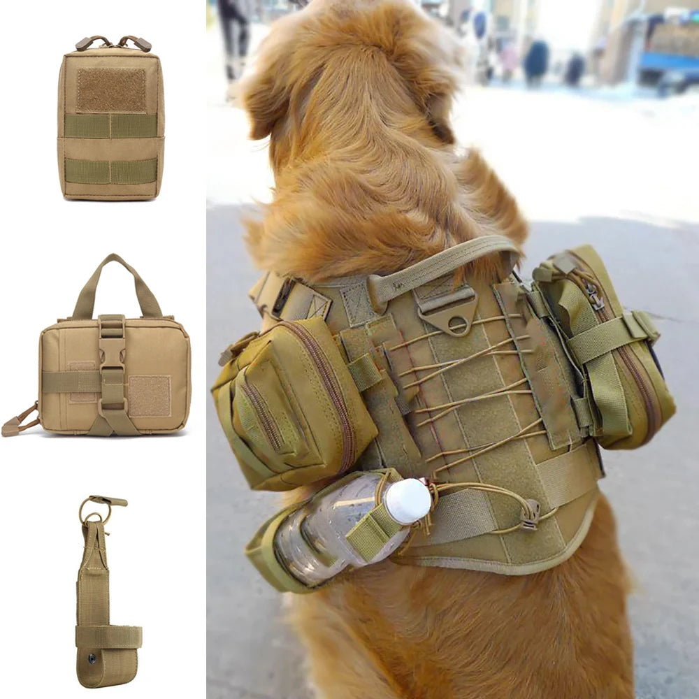 Large Dog Tactical Pouches Set