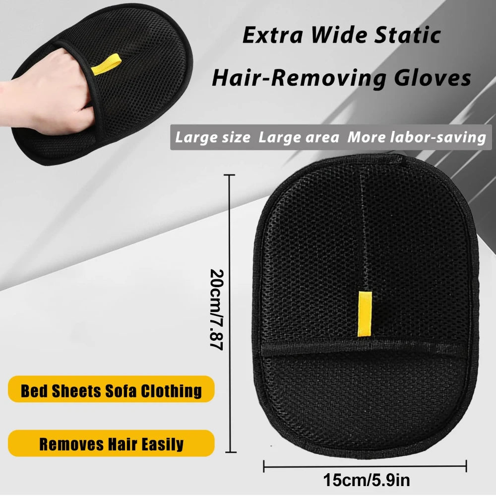 Reusable Double-Sided Pet Grooming Gloves