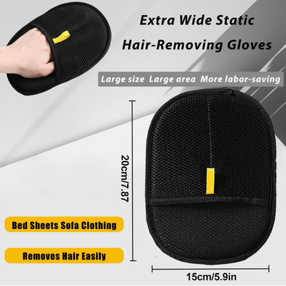 Reusable Double-Sided Pet Grooming Gloves