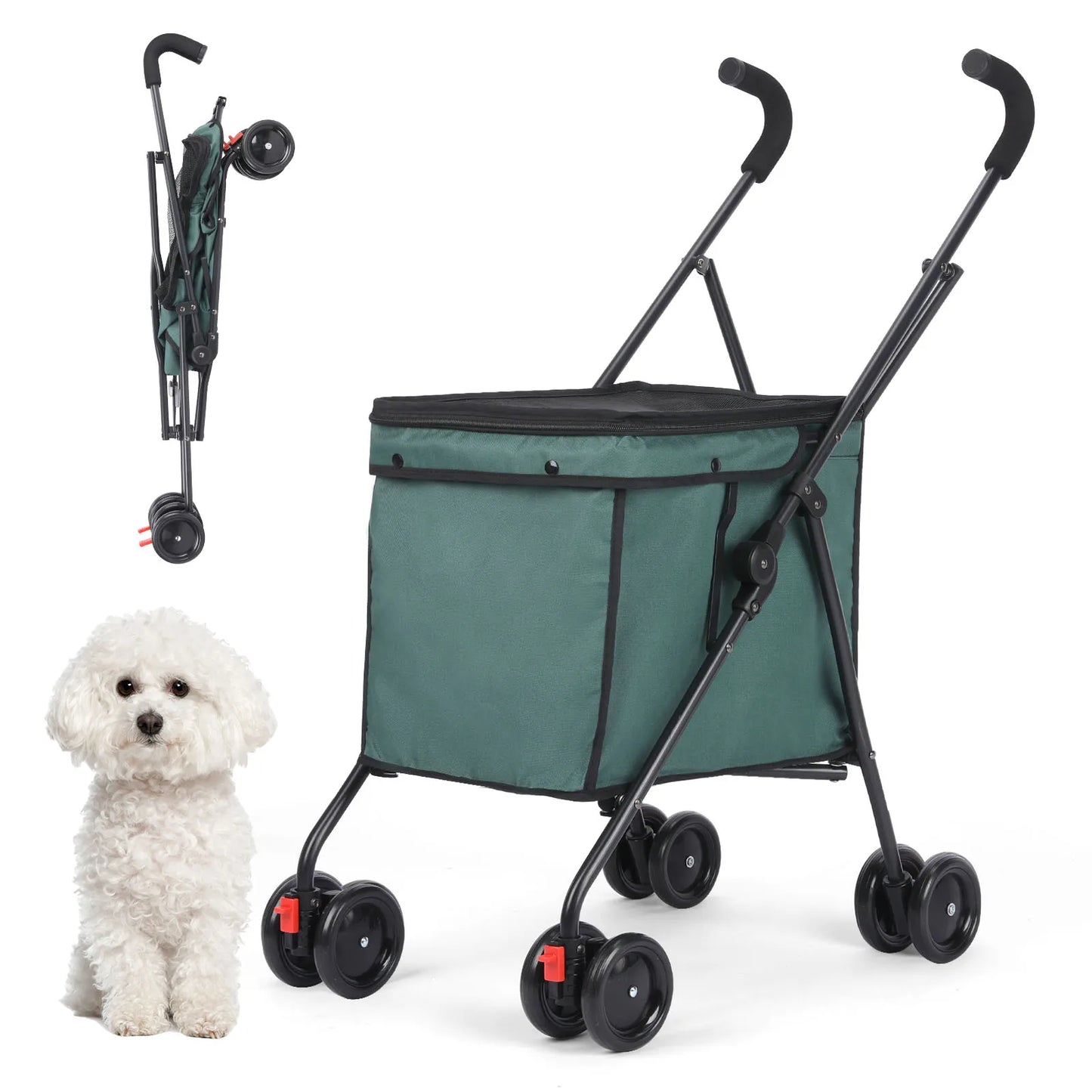 4 Wheels Dog Trolley