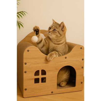 Spacious Indoor/Outdoor Cat House