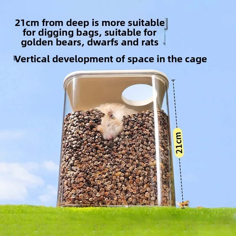 Hamster Digging Box, Small Forest Felt Hideout Toy
