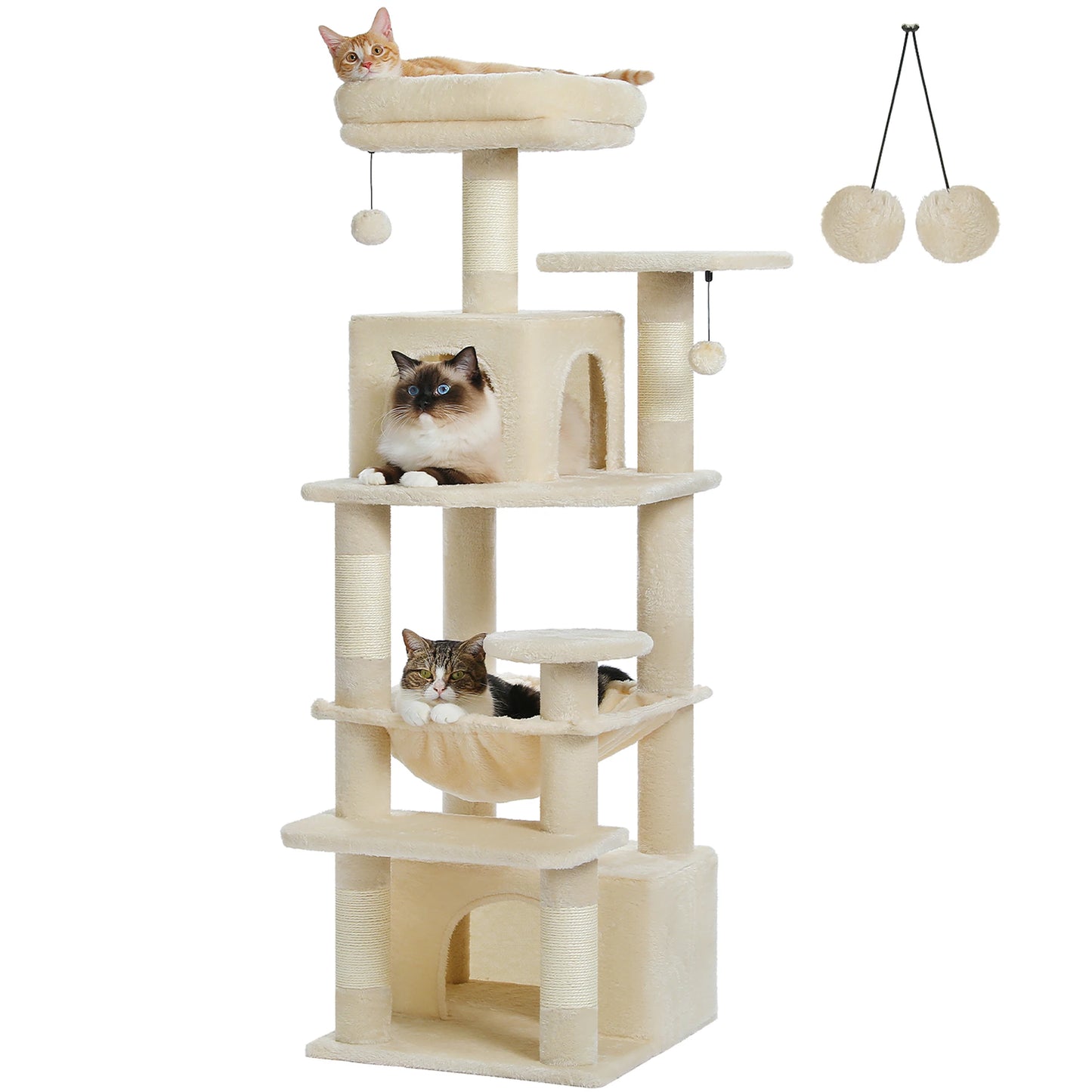 Large Indoor Tree and Tower w/Scratching Post