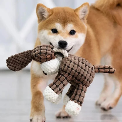 Plush Squeaky Puppy Interactive Chew Toys