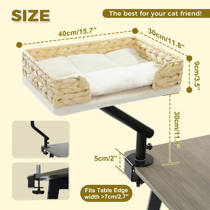 Adjustable 360° Cat Bed Stand