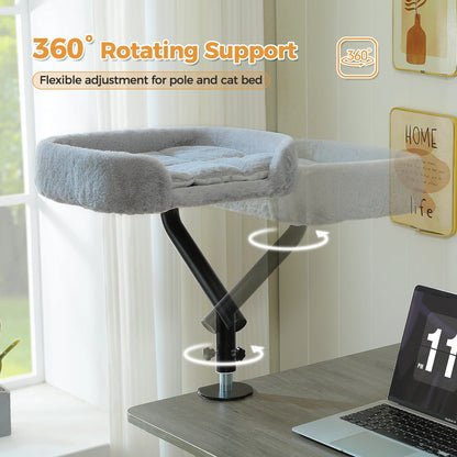 Adjustable 360° Cat Bed Stand