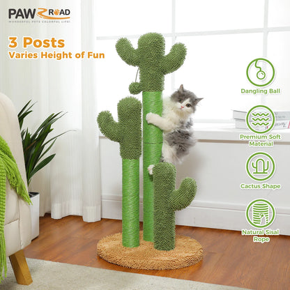Tall Cactus Scratching Post for Indoor Cats