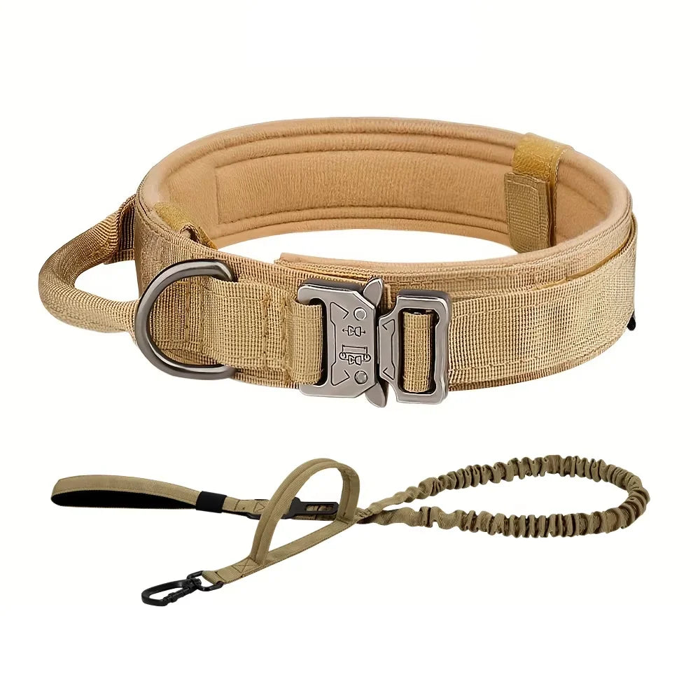 Adjustable, Tactical Dog Training Collar & Leash Set