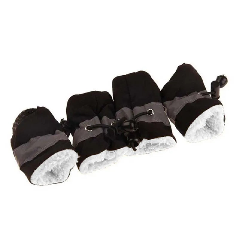 4pcs Soft Soled Anti-Skid Puppy Shoes