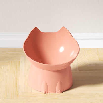 Elevated Cat Bowl w/Tilted Edge