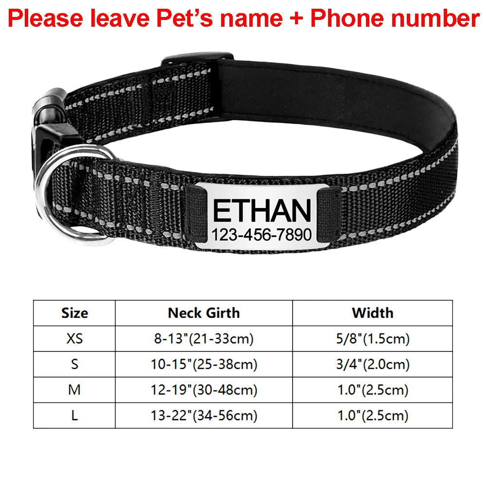Adjustable Reflective Dog Collar