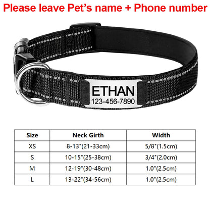 Adjustable Reflective Dog Collar