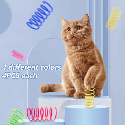 12PCS 12Colors Cat Spring Toys for Indoor Cats
