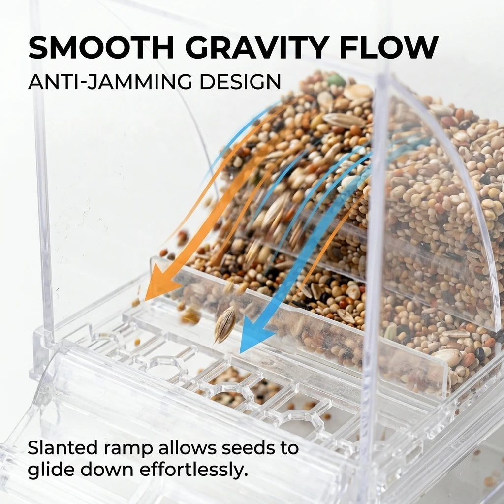 No Mess Automatic Bird Feeder
