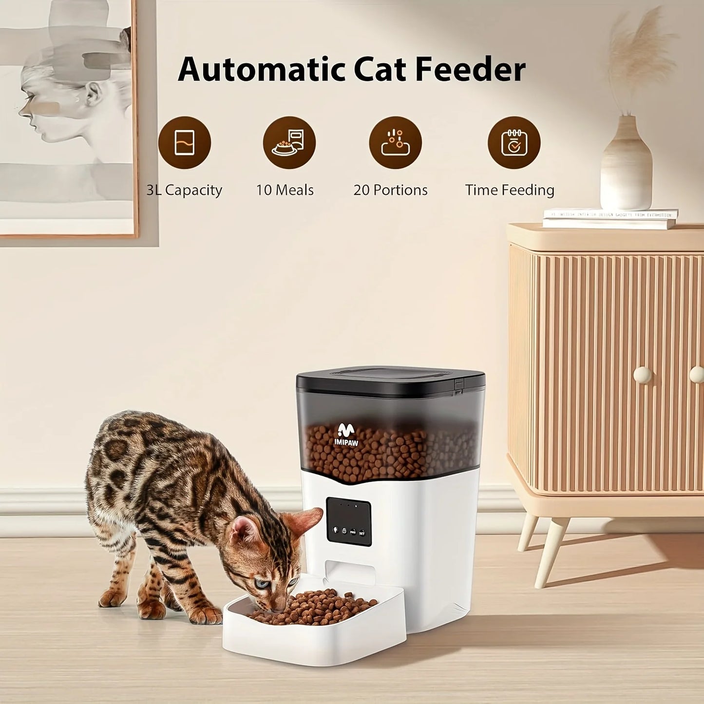 Automatic Pet Food Dispenser with App Control
