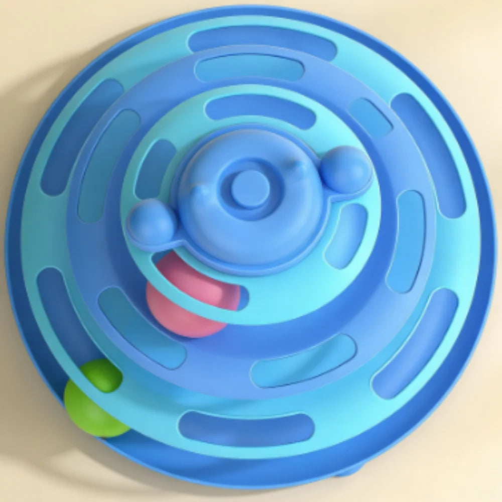 4-Layer Feather Cat Turntable