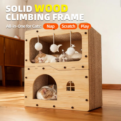 Spacious Indoor/Outdoor Cat House