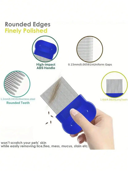 4pcs Stainless Steel Lice Comb Set