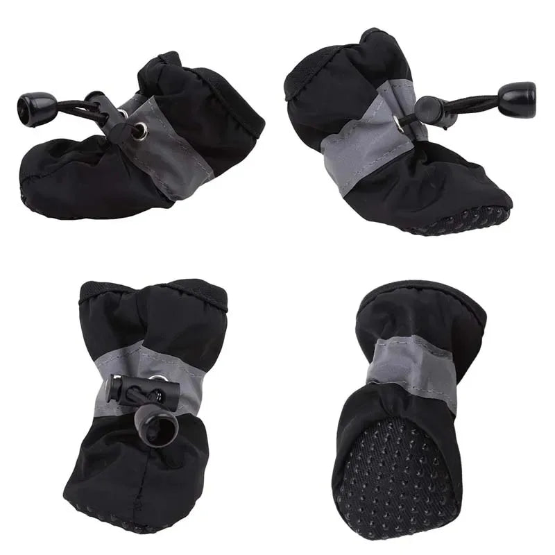 4Pcs Non-Slip Waterproof Dog Boots