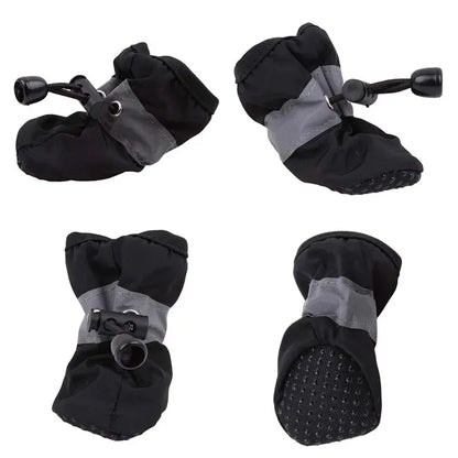 4Pcs Non-Slip Waterproof Dog Boots
