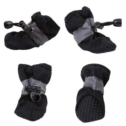 4Pcs Non-Slip Waterproof Dog Boots