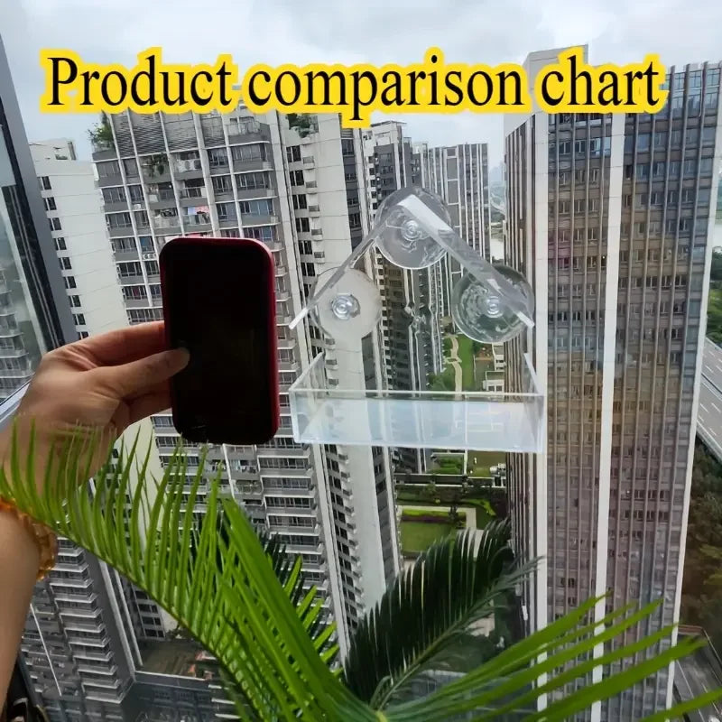 Transparent Bird Feeder for Window