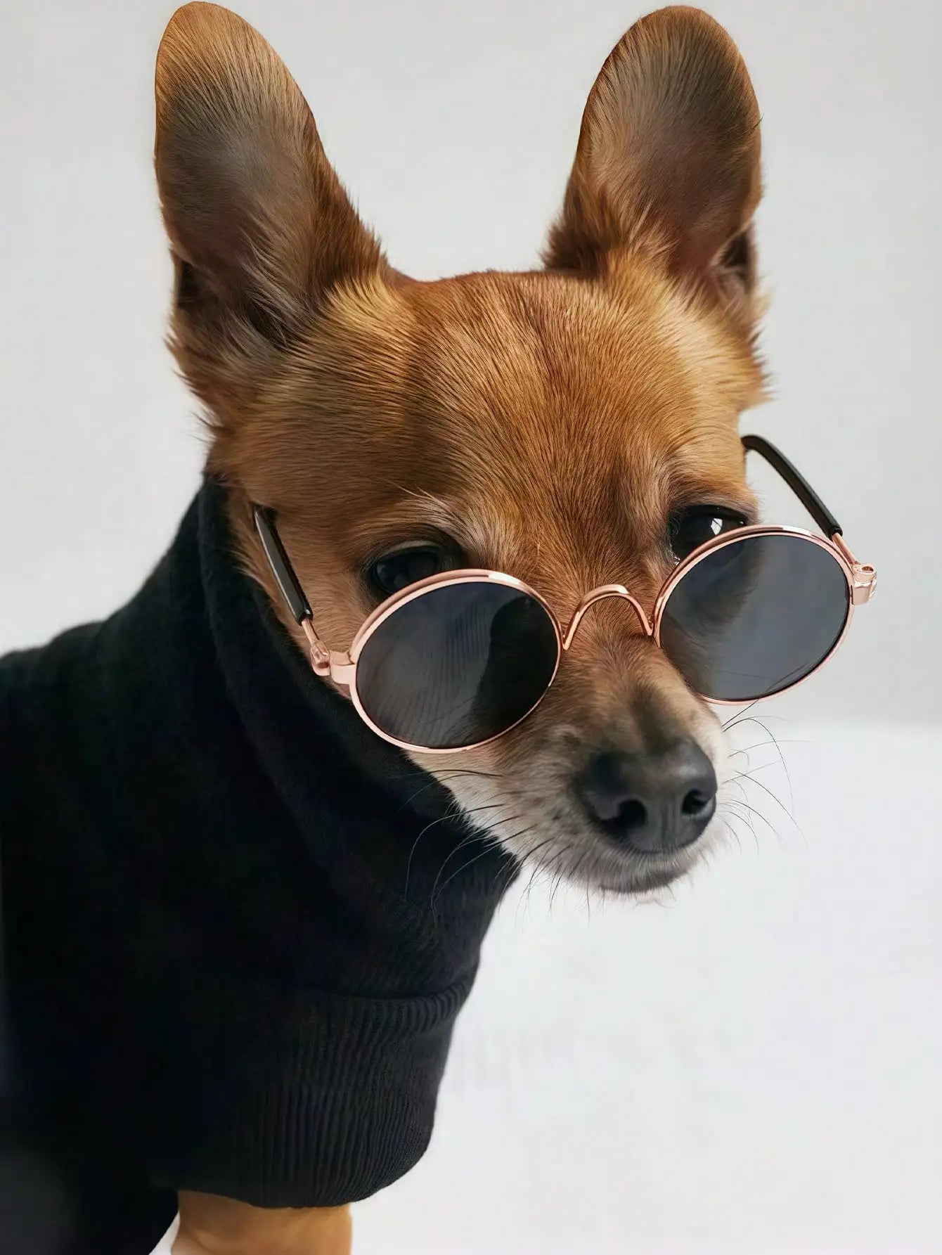 Mini Round Sunglasses w/Anti-Slip Strap