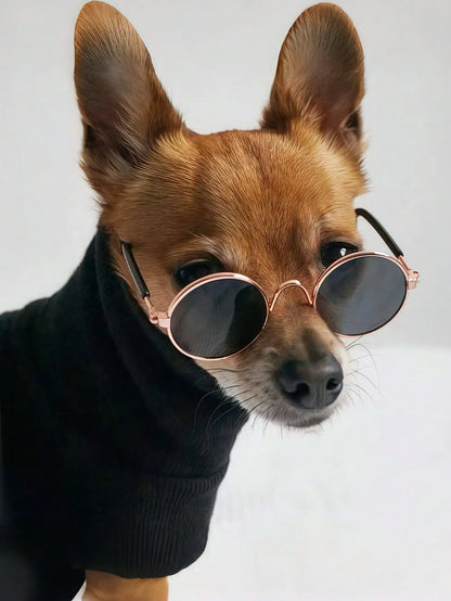 Mini Round Sunglasses w/Anti-Slip Strap