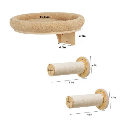 Wall Mounted Solid Wooden Furniture