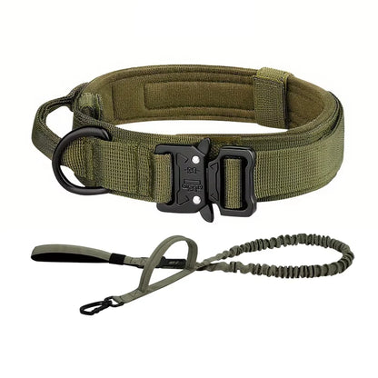 Adjustable, Tactical Dog Training Collar & Leash Set